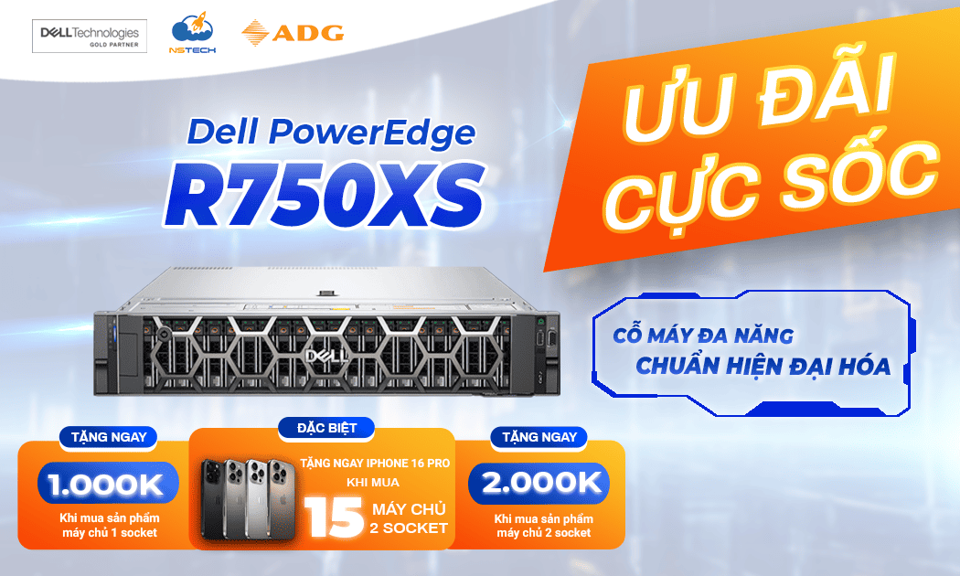 Máy chủ Dell PowerEdge R750xs