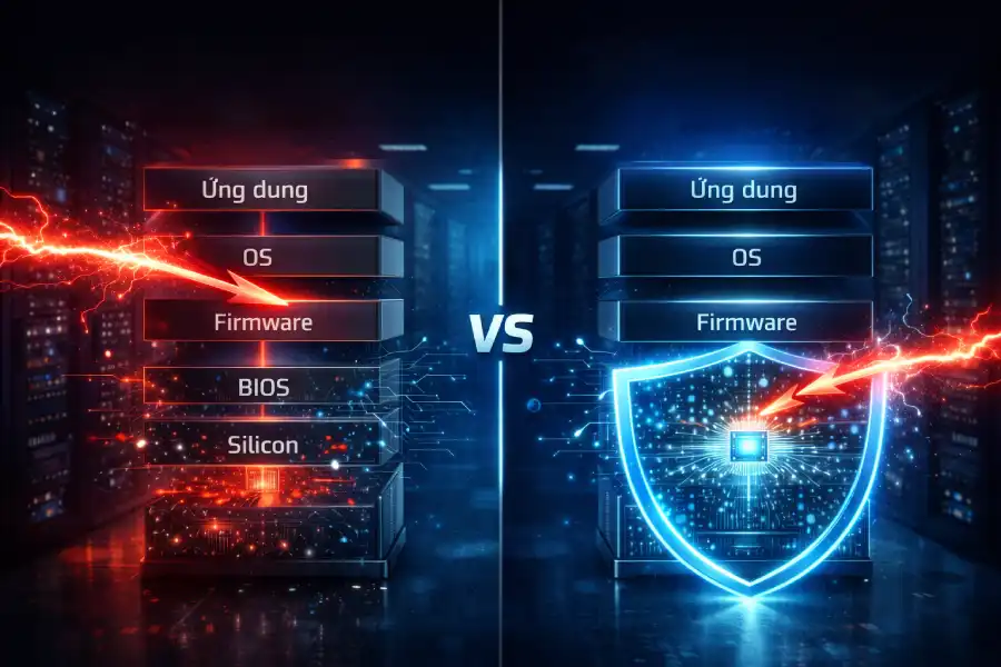 Hacker Chưa Kịp Tấn Công – Server Đã Tự Phòng Thủ Từ Silicon Hacker Chưa Kịp Tấn Công – Server Đã Tự Phòng Thủ Từ Silicon
