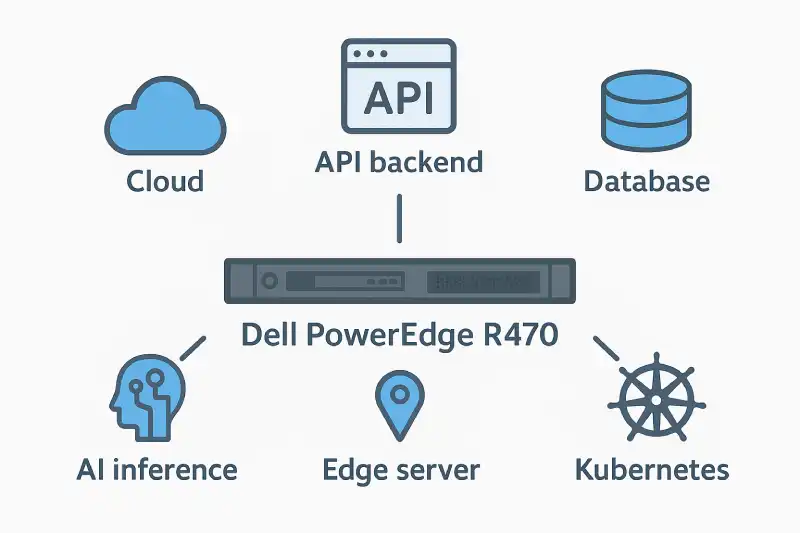 Khám Phá Dell PowerEdge R470 – Server 1U Thế Hệ Mới