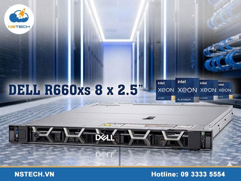 Địa chỉ bán máy chủ Dell PowerEdge R660XS 8x2.5