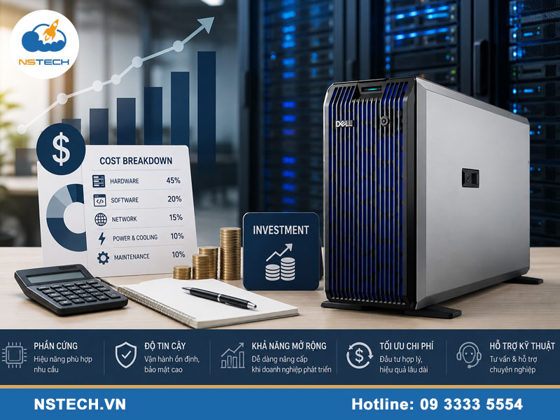 Chi phí đầu tư Máy chủ server cho doanh nghiệp