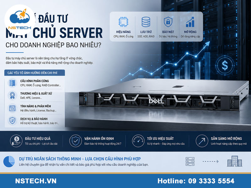 Chi phí đầu tư Máy chủ server cho doanh nghiệp