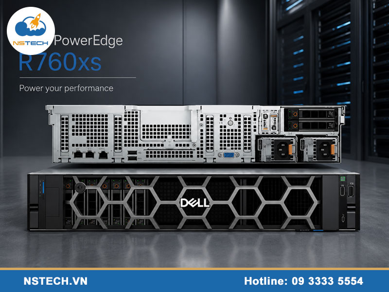 Máy chủ Dell PowerEdge R760XS 12x3.5 chính hãng Máy chủ Dell PowerEdge R760XS 12x3.5