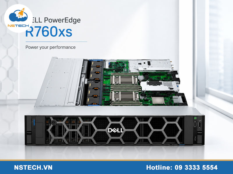 Máy chủ Dell PowerEdge R760XS 12x3.5 chính hãng Máy chủ Dell PowerEdge R760XS 12x3.5