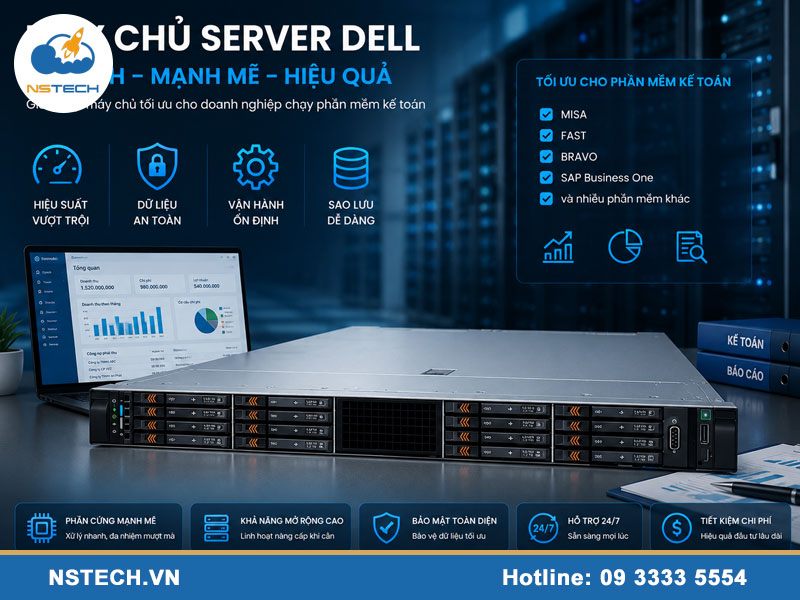 Máy chủ Server chạy phần mềm kế toán cần gì