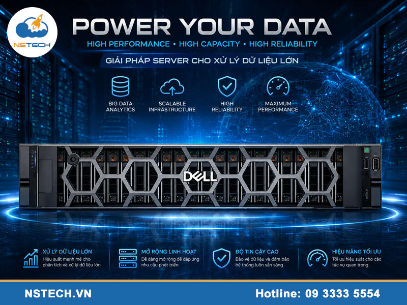 Máy chủ server cho xử lý dữ liệu lớn tối ưu hiệu suất Máy chủ server cho xử lý dữ liệu lớn
