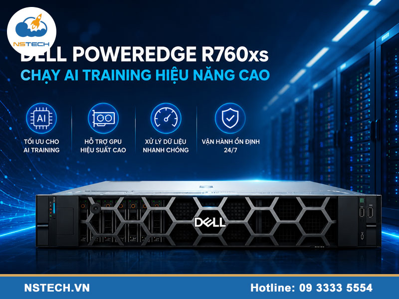 Máy chủ server dell chạy AI training