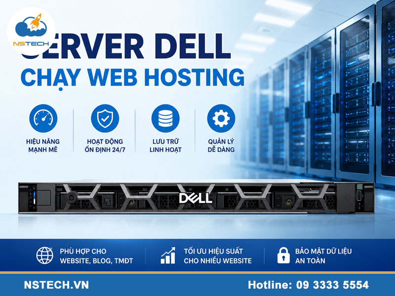 H1: Máy chủ server dell chạy web hosting