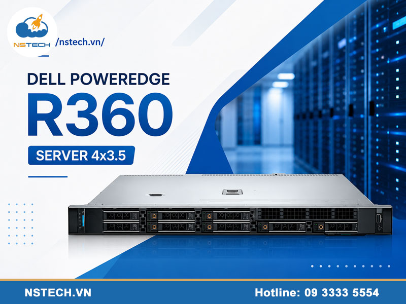 Địa chỉ bán máy chủ Dell PowerEdge R360 Server 4x3.5 chính hãng địa chỉ bán Máy chủ Dell PowerEdge R360 Server 4x3.5