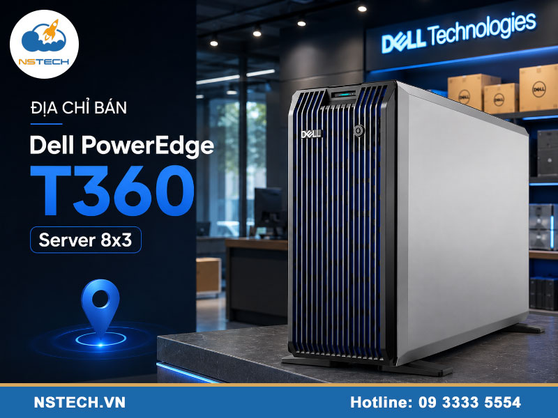 Địa chỉ bán Máy chủ Dell PowerEdge T360 Server 8x3