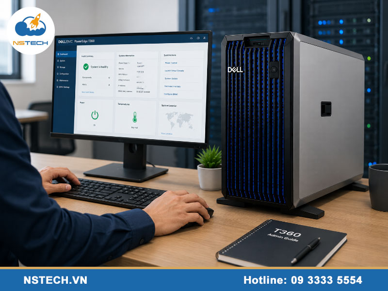 Hướng dẫn sử dụng Máy chủ Dell PowerEdge T360 Server 8x3