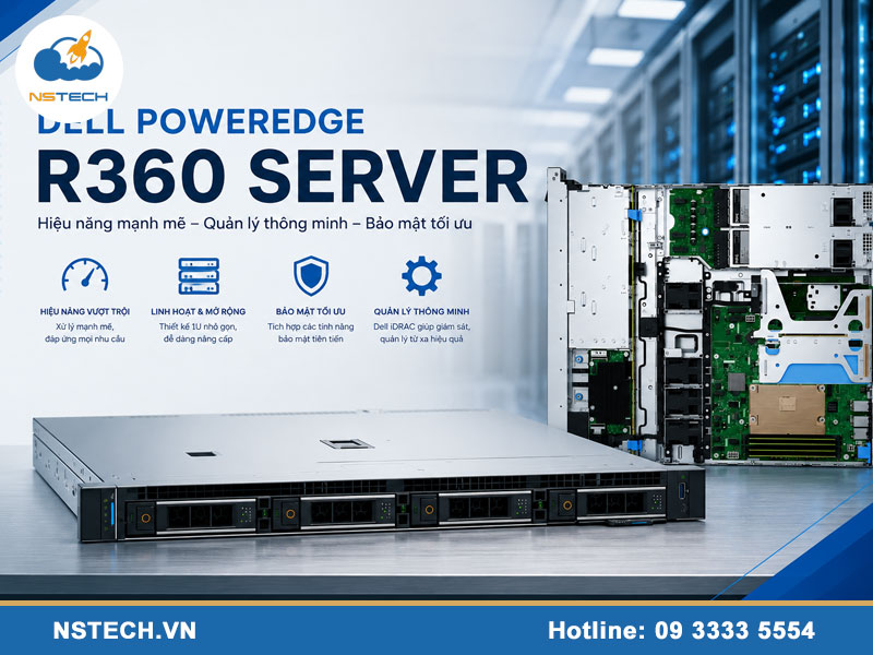 Máy chủ Dell PowerEdge R360 Server 4x3.5 chính hãng