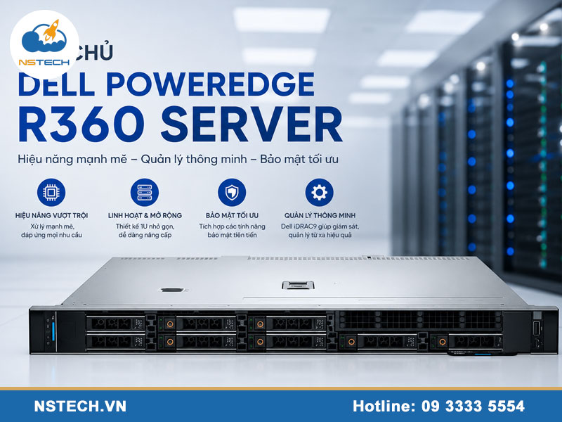Máy chủ Dell PowerEdge R360 Server 4x3