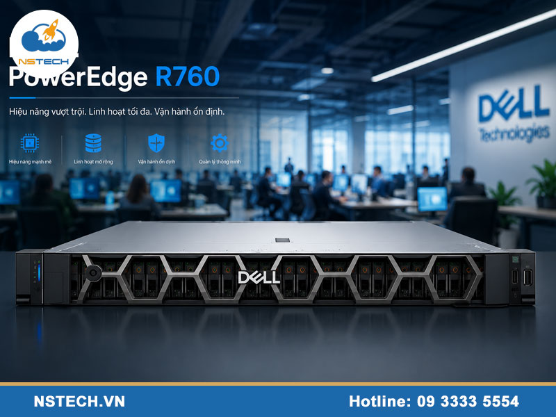 Máy chủ Dell PowerEdge R760 12x3.5 chính hãng, giá tốt