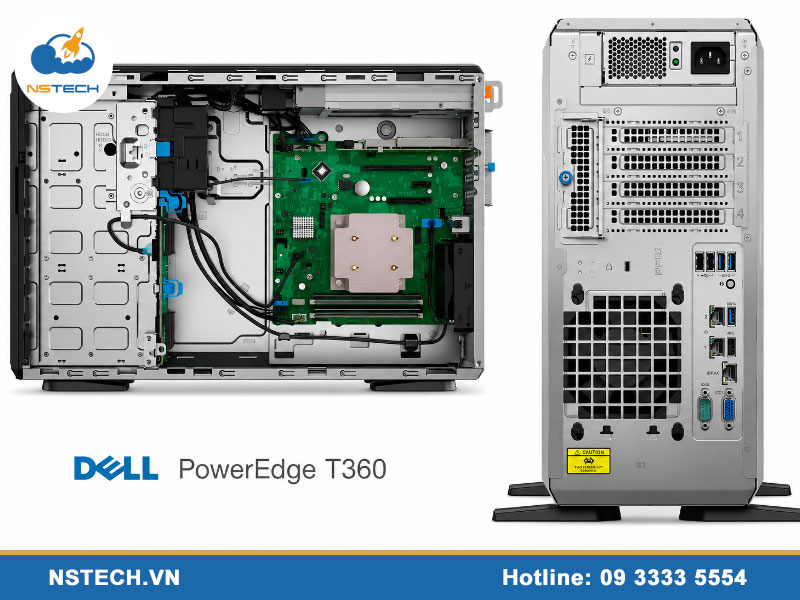 Máy chủ Dell PowerEdge T360 Server 8x3