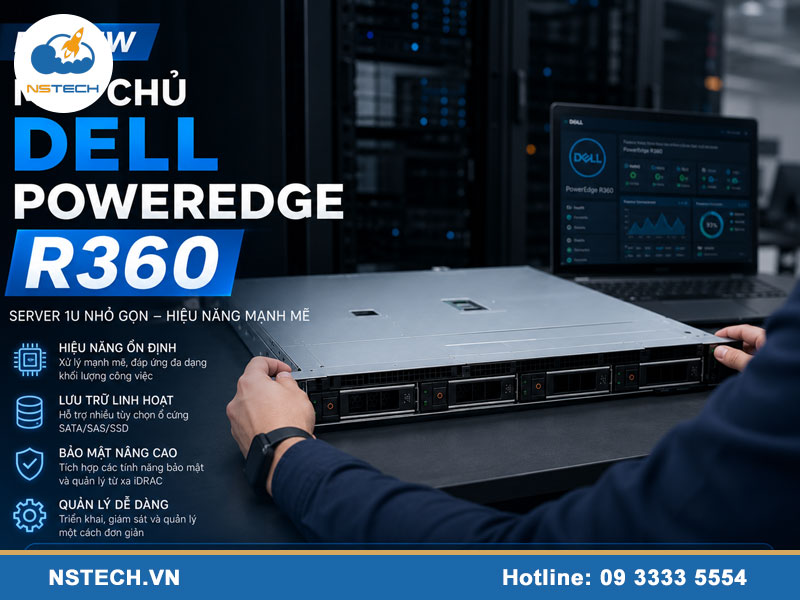 Review máy chủ Dell PowerEdge R360 Server 4x3.5 Review Máy chủ Dell PowerEdge R360 Server 4x3