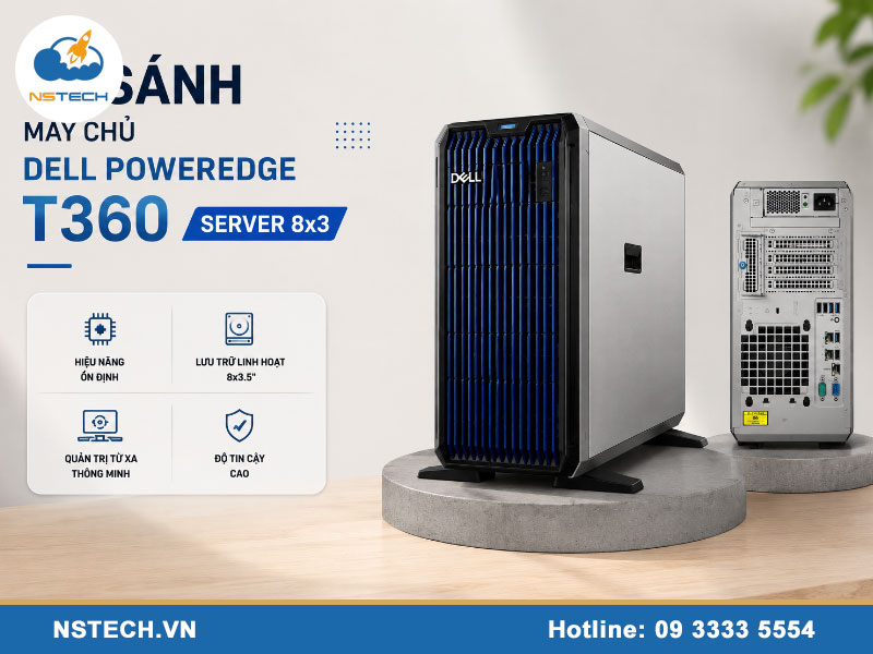 So sánh máy chủ Dell PowerEdge T360 Server 8x3.5 So sánh Máy chủ Dell PowerEdge T360 Server 8x3