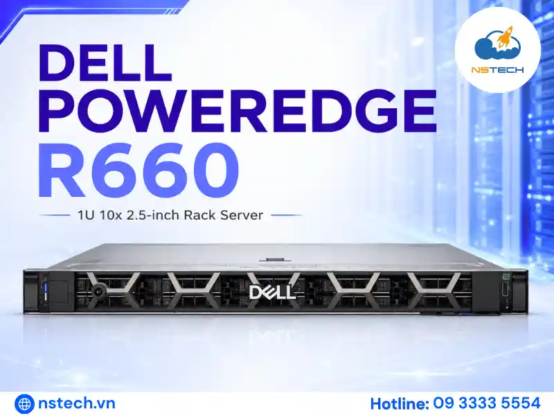 Máy Chủ Dell PowerEdge R660 Chính Hãng Máy chủ Dell PowerEdge R660 chính hãng