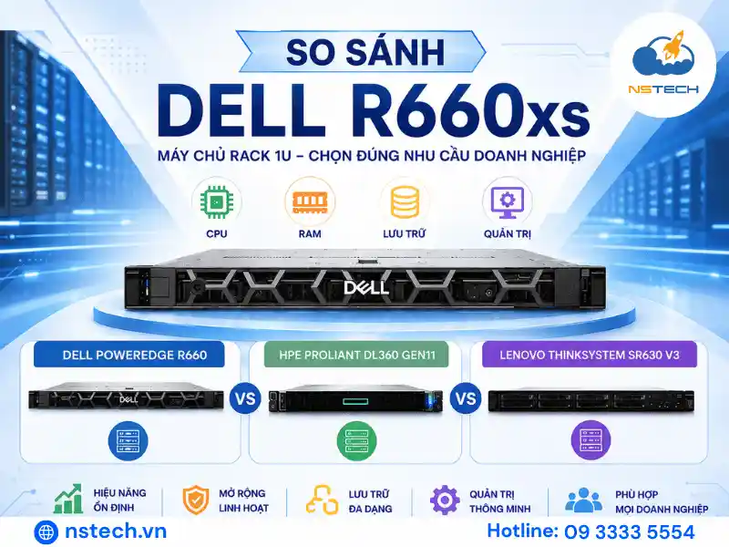 So Sánh Máy Chủ Dell PowerEdge R660xs