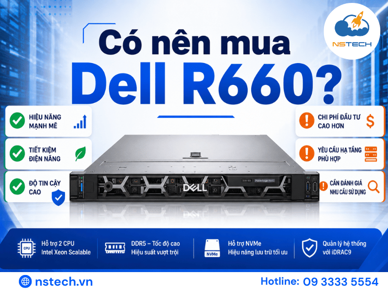 Có nên mua Máy chủ Dell PowerEdge R660