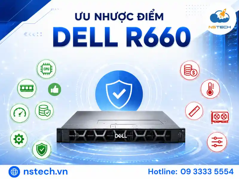 Ưu nhược điểm của máy chủ Dell PowerEdge R660