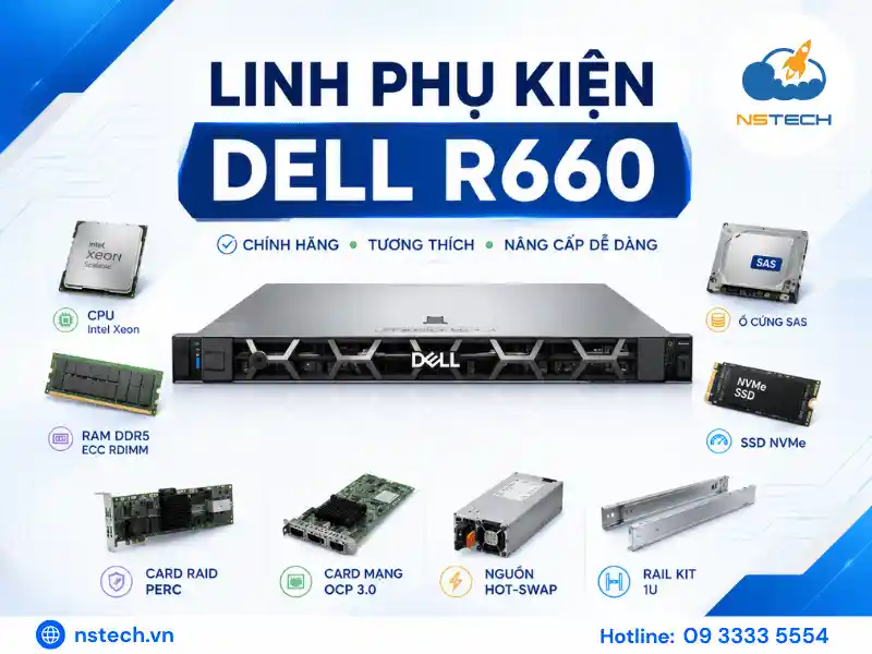 Linh phụ kiện Máy chủ Dell PowerEdge R660