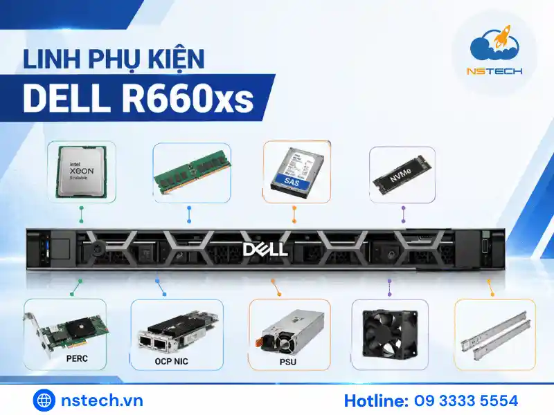 Linh phụ kiện Máy chủ Dell PowerEdge R660xs