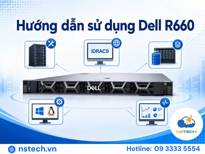 Quy trình sử dụng Dell R660 gồm những bước nào?