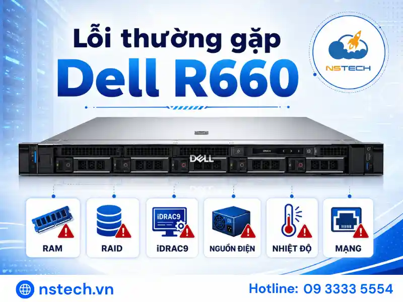 Những lỗi thường gặp khi sử dụng Máy chủ Dell PowerEdge R660 Những lỗi thường gặp khi sử dụng máy chủ Dell PowerEdge R660