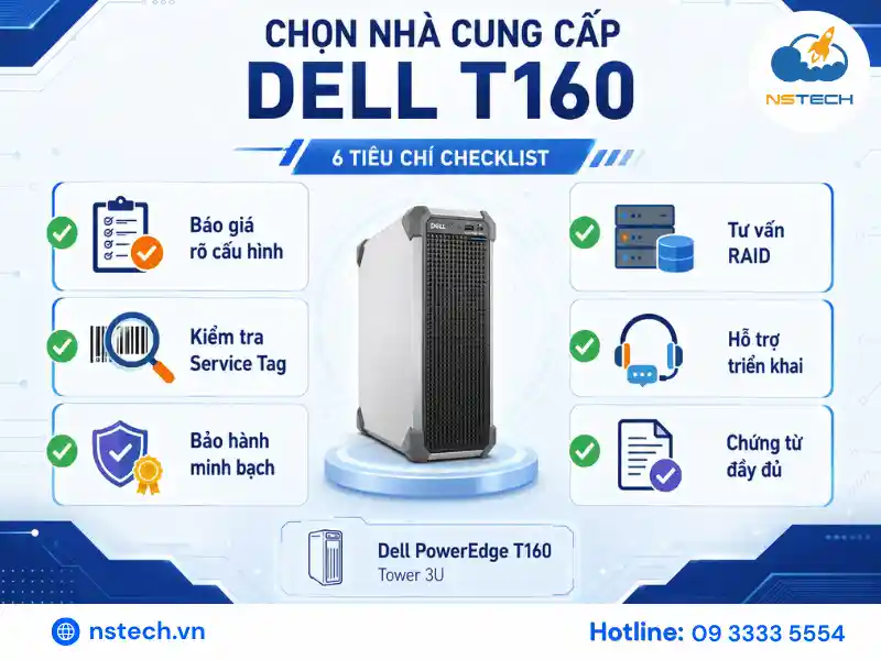 Tiêu chí chọn địa chỉ bán Dell PowerEdge T160