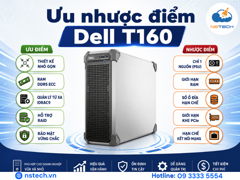 Ưu nhược điểm Dell T160