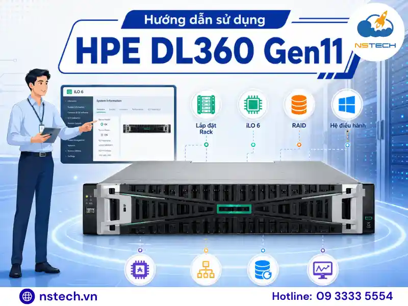 Hướng dẫn sử dụng Máy chủ HPE ProLiant DL360 Gen11