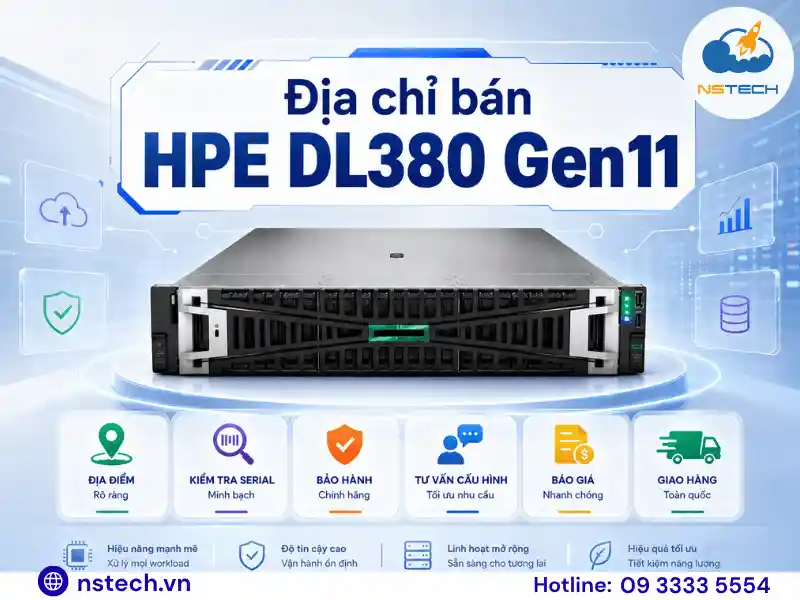 Địa chỉ bán Máy chủ HPE ProLiant DL380 Gen11 chính hãng