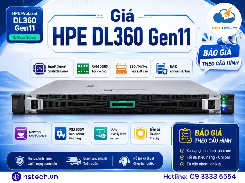 Giá Máy chủ HPE ProLiant DL360 Gen11 bao nhiêu