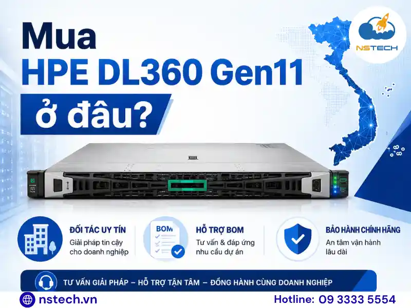Địa chỉ bán Máy chủ HPE ProLiant DL360 Gen11 chính hãng