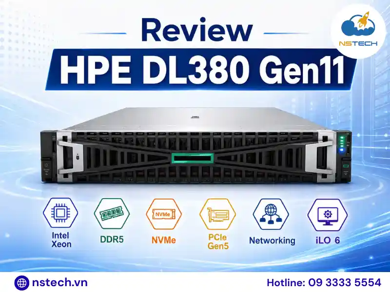 Review Máy chủ HPE ProLiant DL380 Gen11 Review máy chủ HPE ProLiant DL380 Gen11