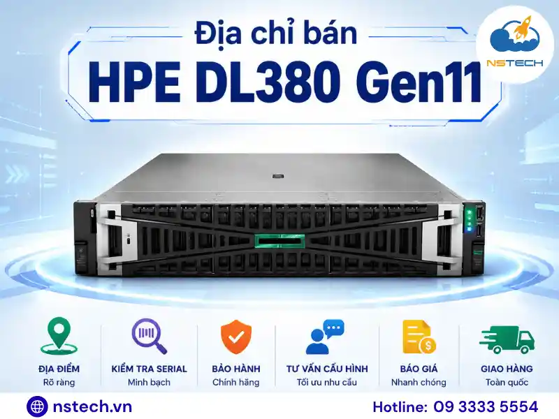 Địa chỉ bán Máy chủ HPE ProLiant DL380 Gen11 chính hãng Địa chỉ bán Máy chủ HPE ProLiant DL380 Gen11 chính hãng