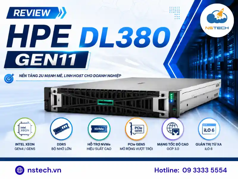 Review Máy chủ HPE ProLiant DL380 Gen11