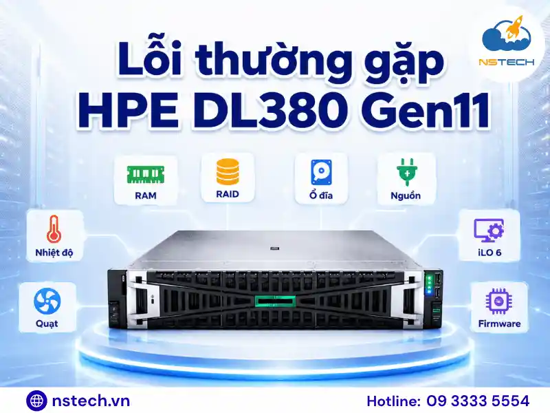 Những lỗi thường gặp khi sử dụng Máy chủ HPE ProLiant DL380 Gen11 Những lỗi thường gặp khi sử dụng máy chủ HPE ProLiant DL380 Gen11