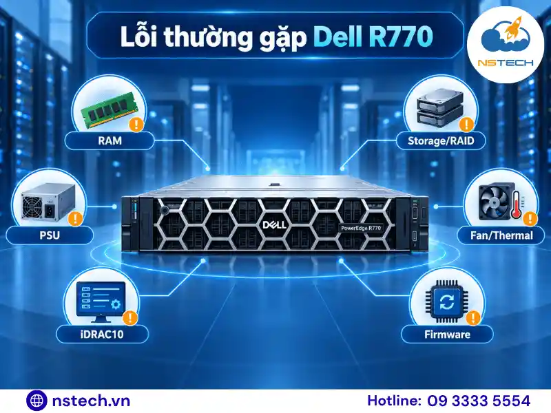 Lỗi thường gặp Dell R770