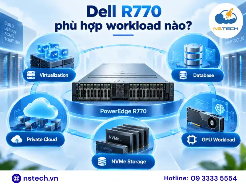 Dell R770 phù hợp workload nào?
