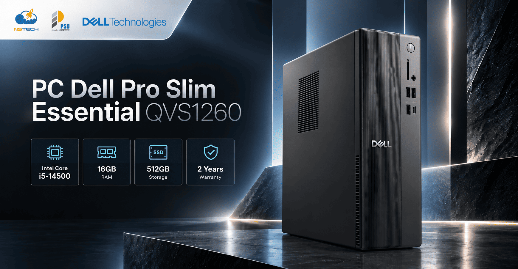 PC Dell Pro Slim Essential QVS1260