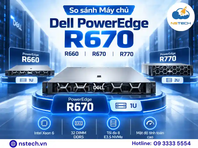 So sánh Máy chủ Dell PowerEdge R670