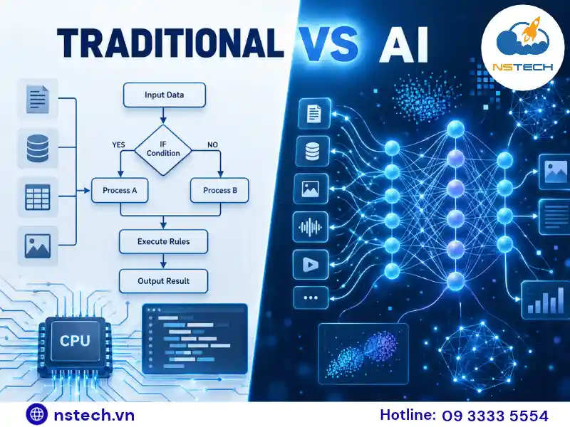 TRADITIONAL VS AI