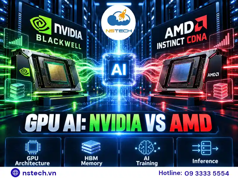 NVIDIA và AMD cạnh tranh phát triển GPU và hạ tầng trí tuệ nhân tạo