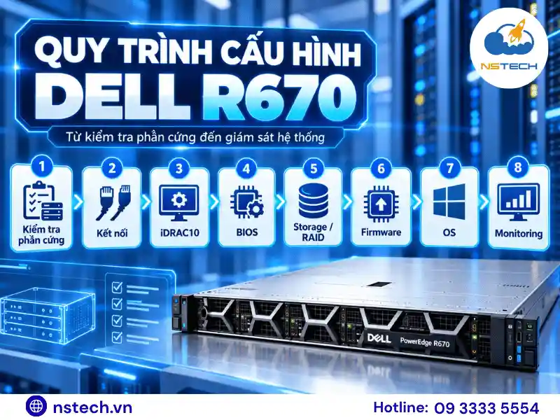 Hướng dẫn sử dụng Máy chủ Dell PowerEdge R670 Quy trình cấu hình và sử dụng Dell PowerEdge R670