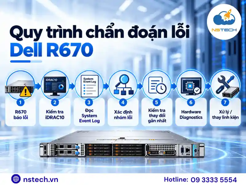 Quy trình chẩn đoán lỗi Dell R670